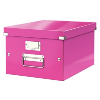 Leitz Click & Store Orta Boy Kutu Metalik Pembe - 1