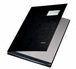 Leitz İmza Dosyası PP 10 Bölmeli Siyah - Leitz