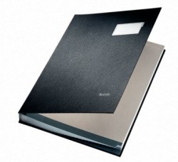 Leitz İmza Dosyası PP 20 Bölmeli Siyah - Leitz