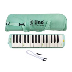 Lino Melodika 32 Tuşlu Bez Çantalı Pastel Yeşil - Lino