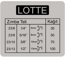 Lotte Zımba Makinesi Arşiv Tipi 100 Yaprak - 2