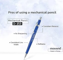Monami D-153 Versatil Kalem 0.7mm Mavi - Monami