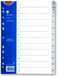 Noki Separatör A4 1-12 Rakam - Noki