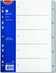 Noki Separatör A4 1-5 Rakam - Noki