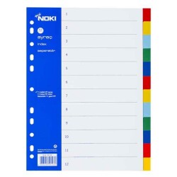 Noki Separatör A4 (2x6)12 Renk - Noki