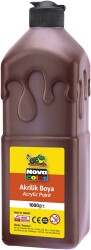 Nova Color Akrilik Boya 1000 gr Kahve - Nova Color