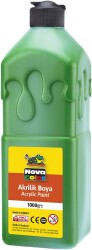 Nova Color Akrilik Boya 1000 gr Yeşil - Nova Color