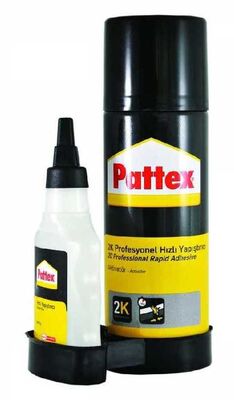 Pattex 2K Aktivatörlü Hızlı Yapıştırıcı 200ml Aerosol+35ml - 1