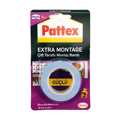 Pattex Extra Montaj Tamir Bandı 19mm. x 1,50mt. - 1