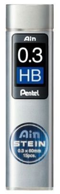 Pentel Hi-Polymer 0.3mm HB Ain Stain Min - 1