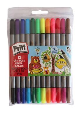 Pritt Keçeli Kalem Çift Uçlu 12'li - 1