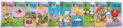 Renkli Süper Boyama Kitabı 10'lu Set - 1