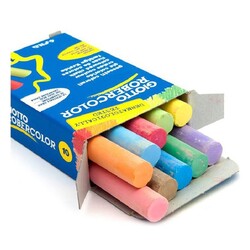 Robercolor Giotto Tozsuz Karışık Renkli Tebeşir 10 lu - Robercolor