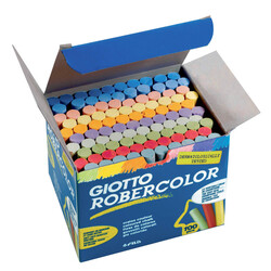Robercolor Giotto Tozsuz Karışık Renkli Tebeşir 100 lü - Robercolor