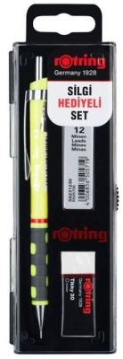 Rotring Tikky RD Okul Seti 0.5mm Versatil+Min Silgi Hediyeli - Neon Sarı - 1