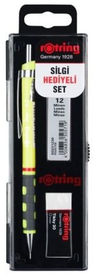 Rotring Tikky RD Okul Seti 0.7mm Versatil+Min Silgi Hediyeli - Neon Sarı - 1