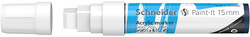 Schneider 330 Akrilik Marker 15mm Beyaz - Schneider
