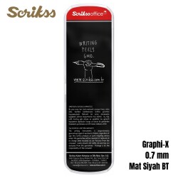 Scrikss Versatil Graph-X 0.7mm Mat Siyah 3’lü Set - 2