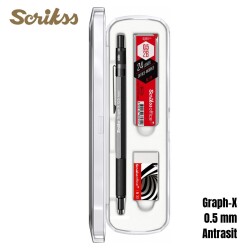 Scrikss Versatil Graph-X 0.5mm Antrasit 3’lü Set - 3
