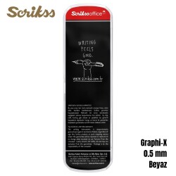 Scrikss Versatil Graph-X 0.5mm Beyaz 3’lü Set - 2