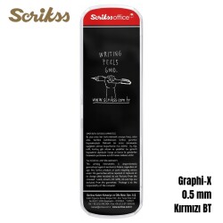 Scrikss Versatil Graph-X 0.5mm Kırmızı 3’lü Set - 2