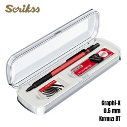 Scrikss Versatil Graph-X 0.5mm Kırmızı 3’lü Set - 4