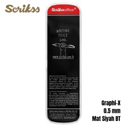 Scrikss Versatil Graph-X 0.5mm Mat Siyah 3’lü Set - 2