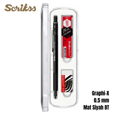 Scrikss Versatil Graph-X 0.5mm Mat Siyah 3’lü Set - 3