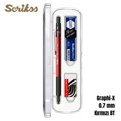 Scrikss Versatil Graph-X 0.7mm Kırmızı 3’lü Set - 3