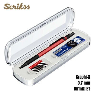 Scrikss Versatil Graph-X 0.7mm Kırmızı 3’lü Set - 4