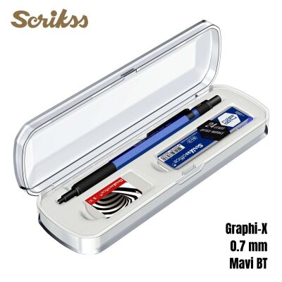 Scrikss Versatil Graph-X 0.7mm Mavi 3’lü Set - 4