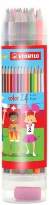 Stabilo Color Kuru Boya 24'lü Plastik Tüp - 1