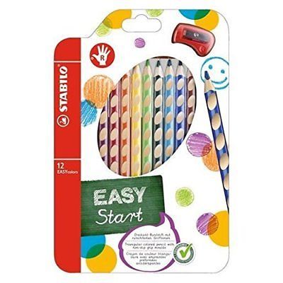 Stabilo Easycolors Sağ 12 Renk + Kalemtraş Askılı Paket - 1