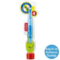 Stabilo Easyergo 1.4 HB Sağ El Uçlu Kalem Açık Mavi - Koyu Mavi - Stabilo