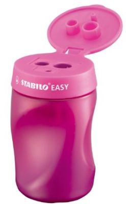 Stabilo Easysharpener Kalemtıraş Pembe - Sağ El (3 delikli&hazneli) - 1