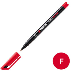 Stabilo OHpen Permanent (F) 0.7mm - Kırmızı - Stabilo