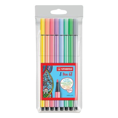 Stabilo Pen 68 8 Renk Pastel Paket - 1