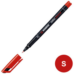 Stabilo - Stabilo OHpen Permanent (S) 0.4mm - Kırmızı