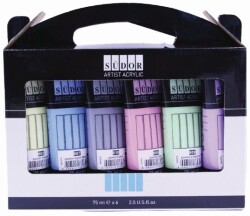 Südor Akrilik 6 Pastel Renk x 75 ml - Südor
