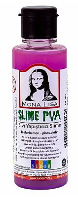 Südor Monalisa Fosforlu Mor Slime Sıvı Yapıştırıcı 70 ml - 1