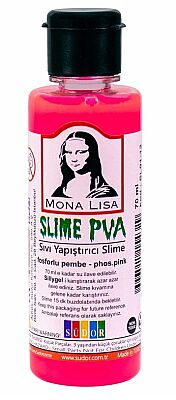 Südor Monalisa Fosforlu Pembe Slime Sıvı Yapıştırıcı 70 ml - 1