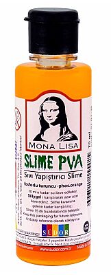 Südor Monalisa Fosforlu Turuncu Slime Sıvı Yapıştırıcı 70 ml - 1