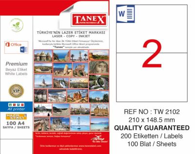 Tanex Laser Etiket 210x148.5mm - 1