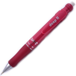 Tombow DEEP II Mekanik Kurşun Kalem 0.7mm Açık Kırmızı - Tombow