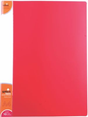 Umix Basic Sunum Dosyası A4 10'lu Kırmızı - 1