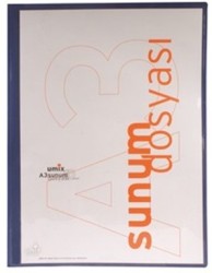 Umix Önden Cepli Sunum Dosyası A3 10'lu Lacivert - Umix