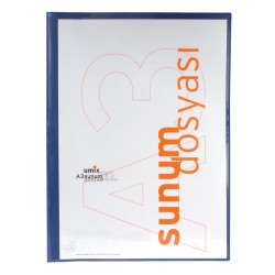 Umix Önden Cepli Sunum Dosyası A3 20'li Lacivert - Umix