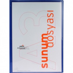 Umix Önden Cepli Sunum Dosyası A3 40'lı Lacivert - Umix