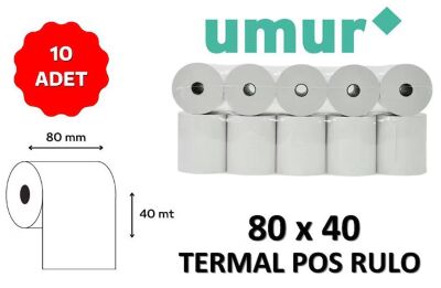 Umur 80x40mt Termal Rulo - 10 lu - 1