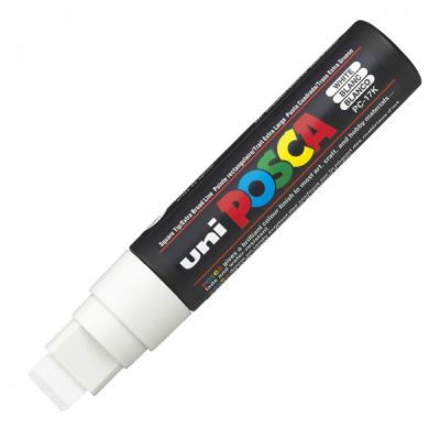 Uni PC-17K Posca Renkli Poster Markörü (15 mm) Beyaz - 1